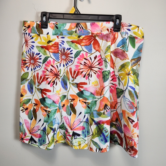 NWT Rip Skirt Wildflower Watercolor Floral Skirt XL - Picture 3 of 8